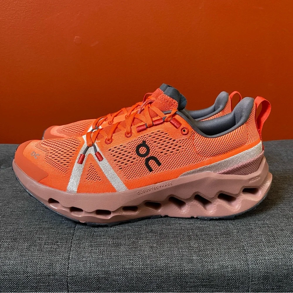 On Cloud Women's Cloudsurfer Trail Flame/Dustrose Sneakers Size 9.0 NEW - Picture 8 of 16